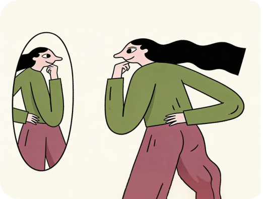 Ilustração: a terapeuta antes da profissão