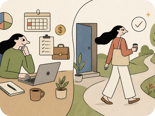 Ilustração: gestão financeira e encerramento da Trilha